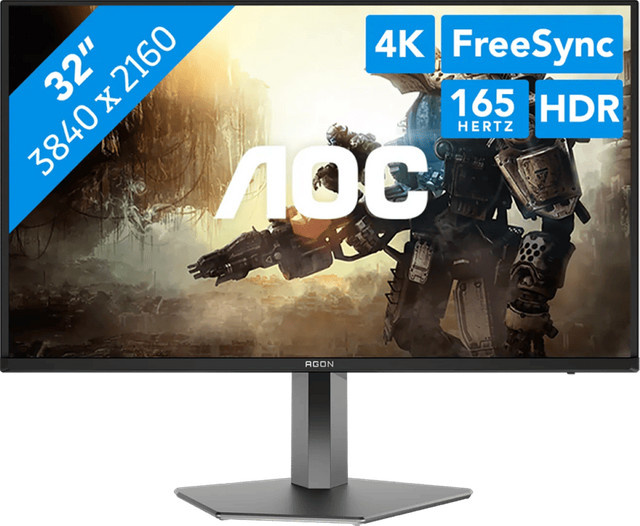AOC AGON PRO AG326UD OLED Gaming-Monitor 4K UHD 32 Zoll 165 Hz Dunkelgrau - Bild 2