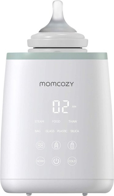 Momcozy Babyflaschenwärmer mit Dampffunktion und Warmhaltefunktion in Weiß - Bild 1