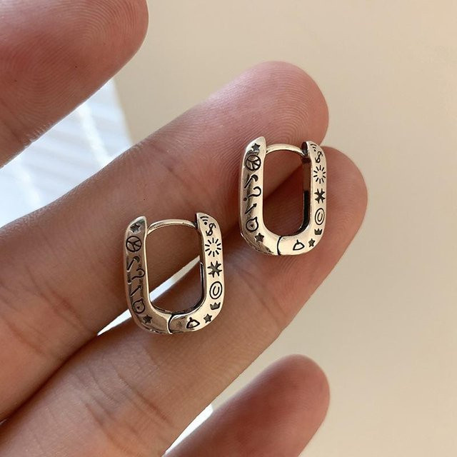 Lucky Star Jewelry Ohrringe, U-Form, Kupfer, Silber, Damen - Bild 1