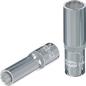 KS Tools CHROMEplus 3/8 Zoll 12-kant Stecknuss lang, 6 mm, silber - Bild 1