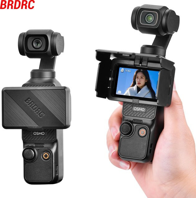 BRDRC Pocket 4 Bildschirm-Sonnenschutz Sonnenhaube in Schwarz für DJI OSMO Pocket 3 faltbare Kamerahülle - Bild 1