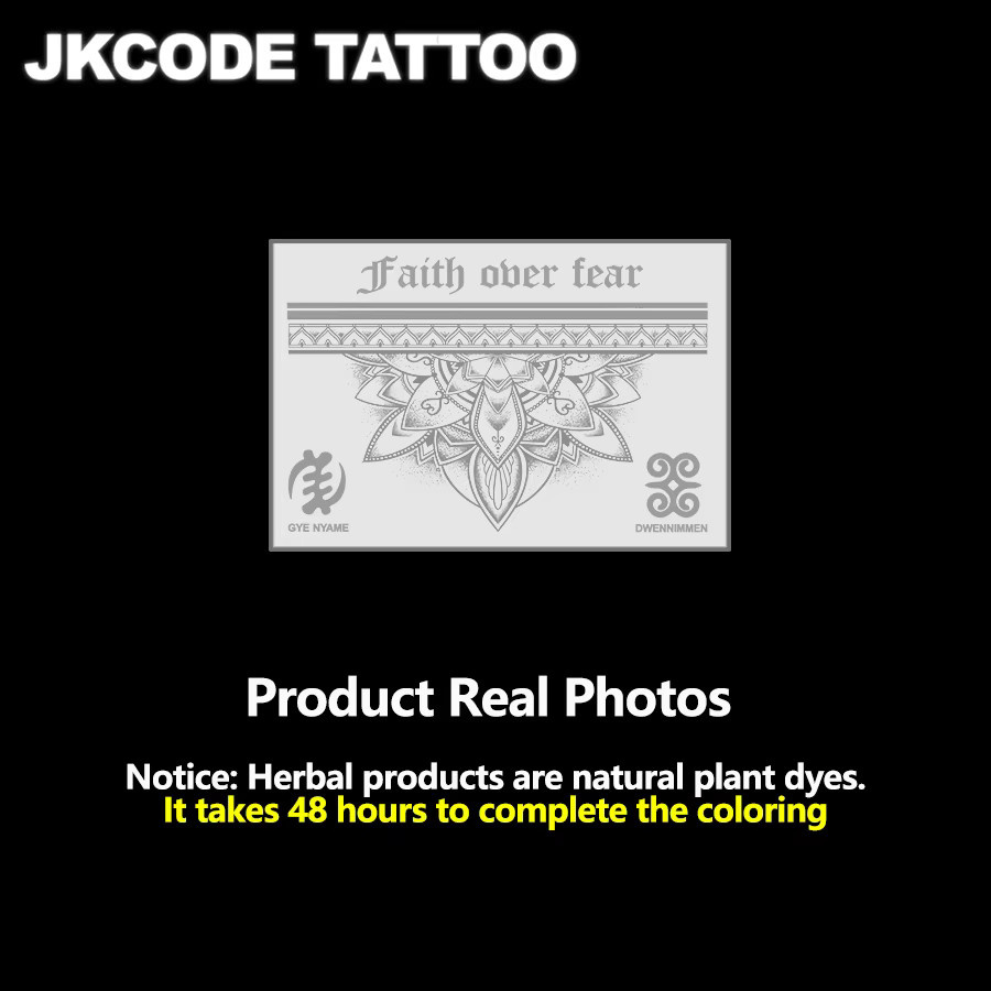 JKCODE TATTOO Brahma Lotus Totem Tattoo, Herren - Bild 2