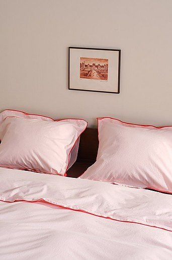 Jotex PIVOT Kissenhüllen 2er-Pack aus Baumwolle, Pink und Weiß, B/H: 50 x 70 cm - Bild 1