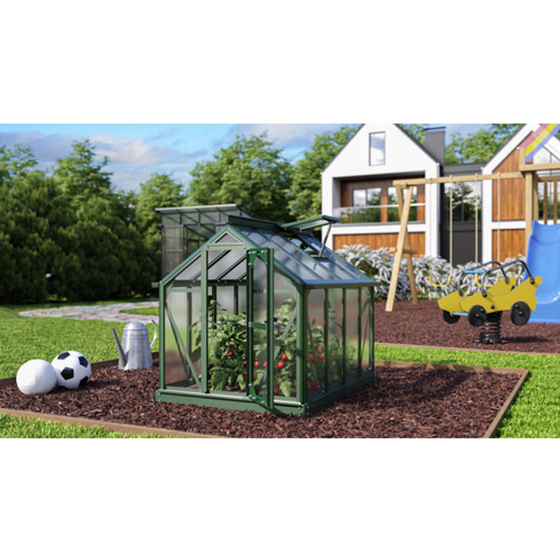 Vitavia Minigewächshaus Merlin in Smaragdgrün mit 4mm HKP, B/H/T: 87 x 111 x 120 cm - Bild 6