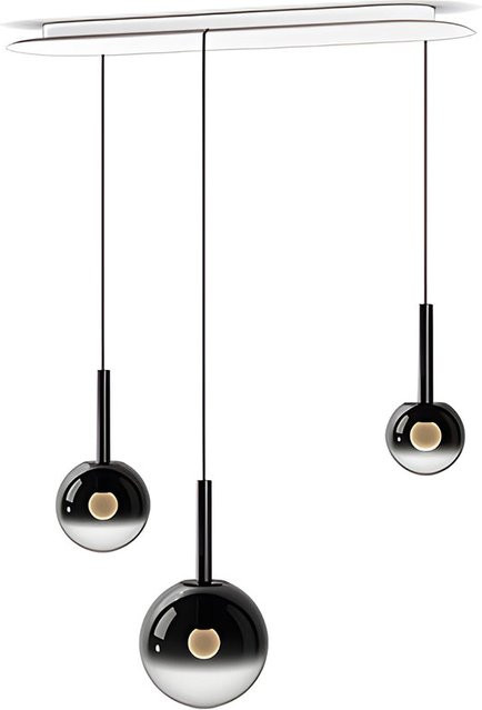 Occhio Luna Sospeso Cloud LED-Pendelleuchte in Dark Chrome und Weiß Matt mit Tunable White (2700K - 4000K) - Bild 1