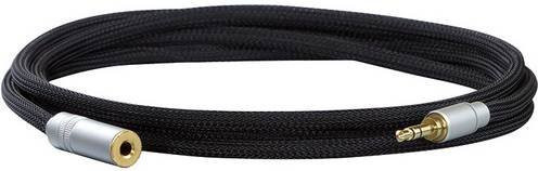 Dynavox Audio Verlängerungskabel Schwarz mit 3,5 mm Klinkenstecker und 3,5 mm Klinkenbuchse, Länge: 1,50 m - Bild 1