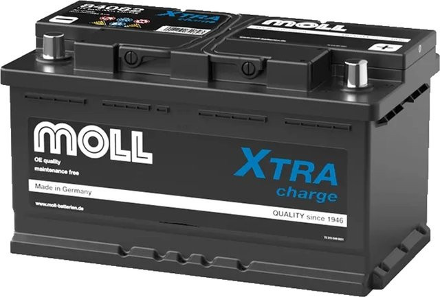 MOLL Xtra Charge Starterbatterie 12V 82Ah 800A Schwarz - Bild 1