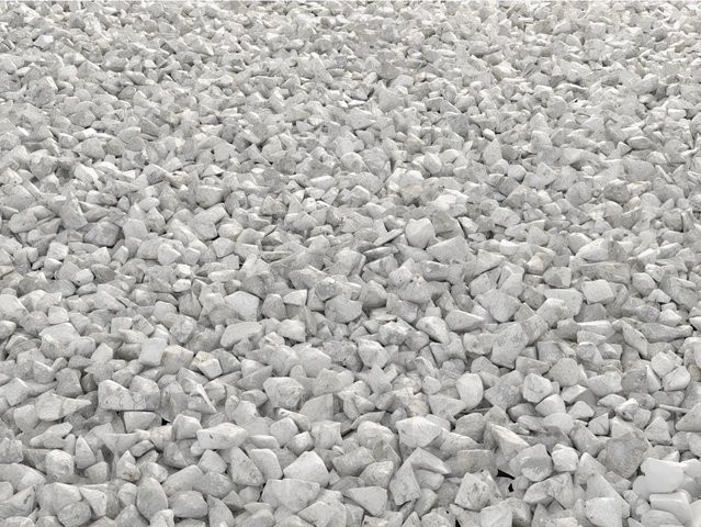 Marmorkies Carrara Weiß von WECO, Körnung 25 mm - 40 mm, 15 kg - Bild 1