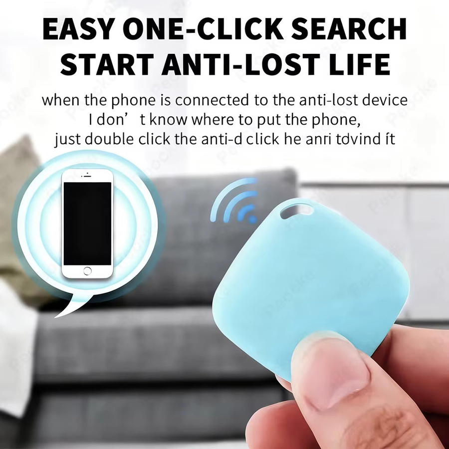 Bluetooth Mini GPS Tracker für Android und Google Find My Device zur Ortung von Schlüsseln, Brieftaschen oder Haustieren in Grün - Bild 2