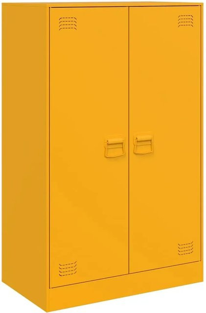 vidaXL Sideboard aus kaltgewalztem Stahl in Gelb, B/T/H: 67 x 39 x 107 cm - Bild 1