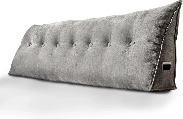 Björn&Schiller Keilkissen Rückenkissen Grau mit waschbarem Bezug Breite: 200 cm, Höhe: 20 cm, Tiefe: 20 cm - Bild 1