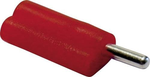 Schnepp F 2020 Büschelstecker mit geradem Stift Durchmesser 2mm in Rot - Bild 1