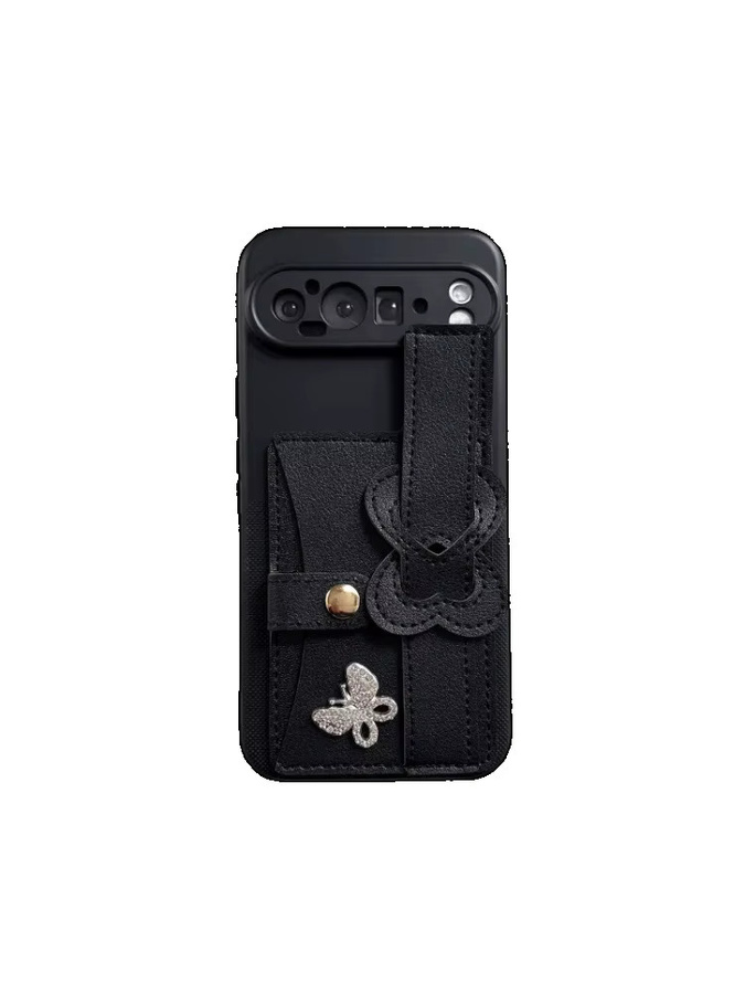 Silikon Handyhülle mit Handgelenkband und Flip Wallet Tasche für Motorola Moto Edge 70 60 50 Fusion 60S 40 NEO 50 Pro 60 Stylus E15 in Blau - Bild 6
