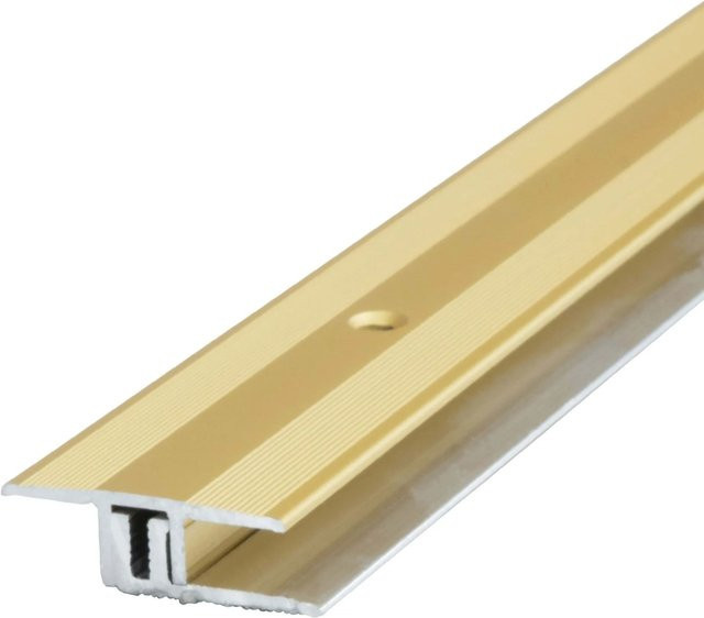 Dalsys Übergangsprofil aus Aluminium in Gold inklusive Befestigung, Breite: 90 cm, Höhe: 32 mm - Bild 1