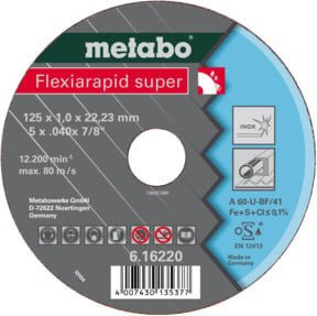 Metabo Flexiarapid super Trennscheibe für Inox in gerader Ausführung - Bild 1