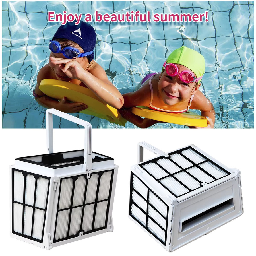 Fowoy Ultrafeiner Filterkorb und Filterpanel für Dolphin Robotic Pool Cleaner S50 S100 S200 S300 DX3 DX4 M500 in Weiß - Bild 3