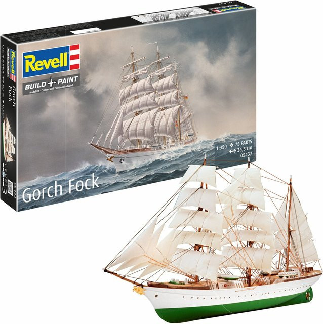 Revell Gorch Fock Schiffsmodell Bausatz, 1:350, ab 10 Jahre - Bild 2