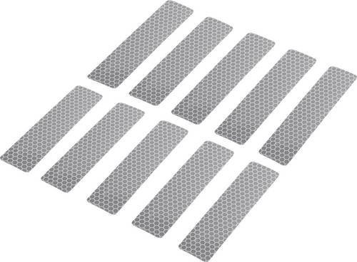 TOOLCRAFT Klebestreifen RTS Silber, 10 Stück, Breite: 25 mm, Länge: 100 mm - Bild 1
