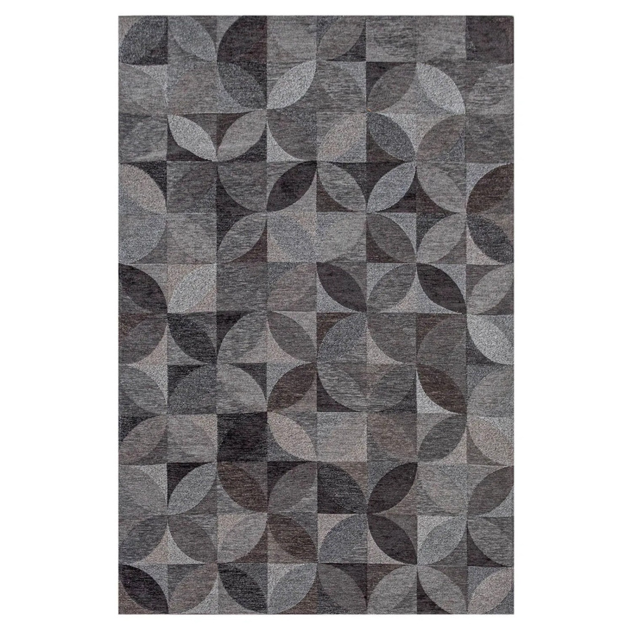 Lola&Moi Teppich Geometrisch Minimalistisch in Charcoal Braun, B: 200 cm, T: 280 cm - Bild 2