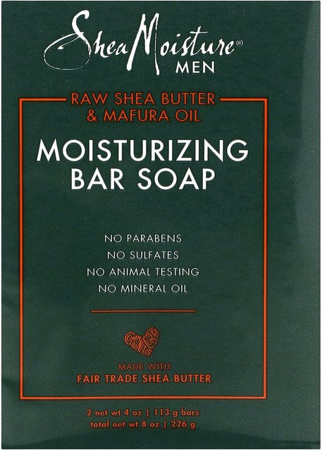 SheaMoisture Feuchtigkeitsspendende Seife, Sheabutter und Mapura-Öl, 2 x 113 g, Herren - Bild 1