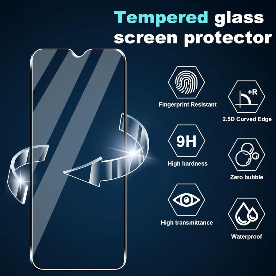 4er-Set gehärtetes Glas Displayschutzfolie für Samsung Galaxy M-Serie (M11, M13, M14, M20, M30, M31, M32, M34, M42, M52, M53, M54 5G), transparent - Bild 2