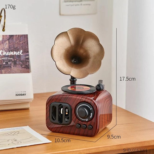 Retro Spieluhr als dekoratives Ornament aus Kunststoff für deinen Schreibtisch oder dein Büro - Bild 1