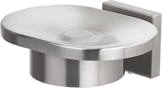 Spirella Seifenschale Nyo-Steel Brushed in Silber aus Edelstahl mit Wandhalterung - Bild 1