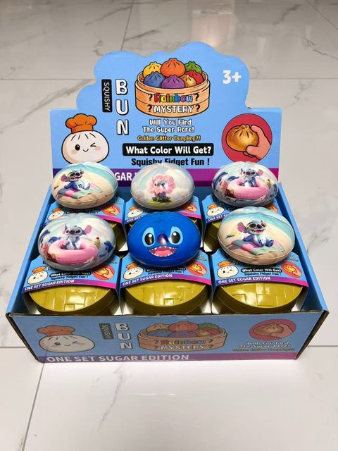 TOPTOY Disney Stitch Cartoon Dampfnudel Blind Capsule Squishy, Fidget-Spielzeug, ab 3 Jahren - Bild 1
