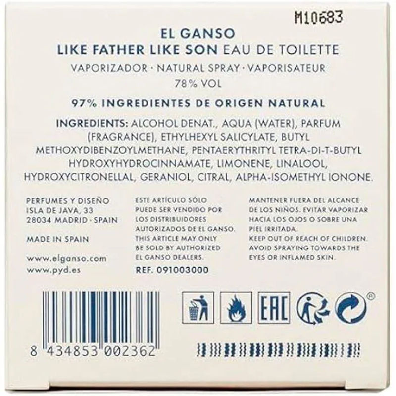 EL GANSO Eau de Toilette Like Father Like Son mit Zitrusnoten 125 ml - Bild 2