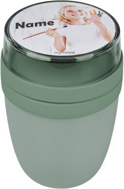Mepal Joghurtbecher mit Snap-Lid in Green zum Personalisieren mit Namen und Foto - Bild 1