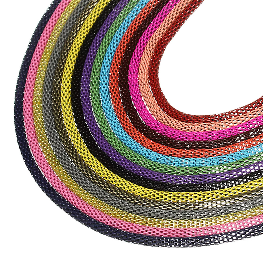 louleur Gliederkette Metall, bunt, 3,2 mm, 1,2 m, Unisex - Bild 3