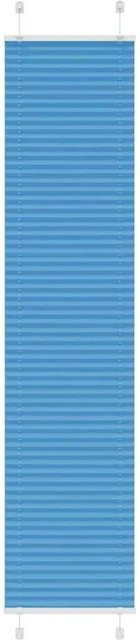 vidaXL Plissee Blau semi-transparent aus Polyester, Breite: 45 cm, Höhe: 200 cm - Bild 1