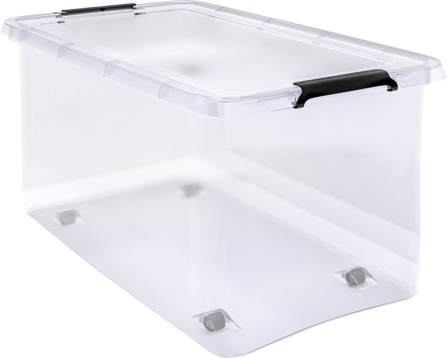 Deuba Aufbewahrungsbox transparent stapelbar B/T/H: 60 x 40 x 35 cm - Bild 1