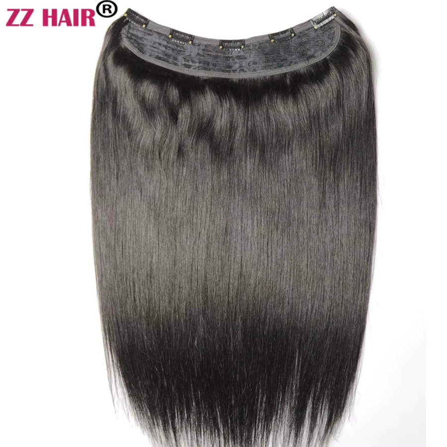 ZZHAIR Remy-Haarverlängerung, glatt, 40,6–61 cm, 100–120 g, U-Teil-Set - Bild 1
