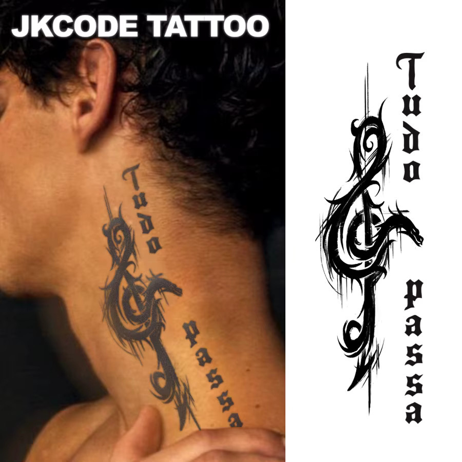 JKCODE TATTOO Temporäres Kräutertattoo, Unisex - Bild 2