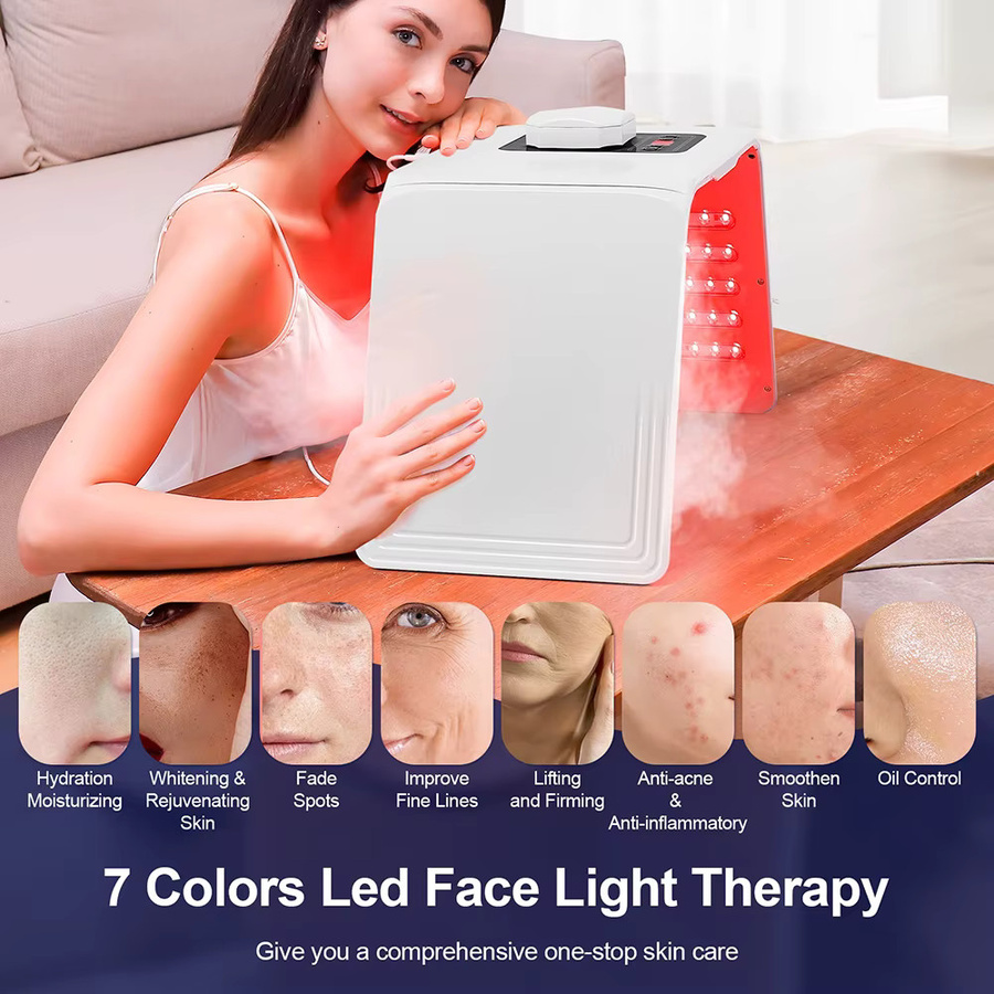 iebilif 7-Farben LED Photon-Gerät mit Nano-Spray, Gesicht, Unisex - Bild 2