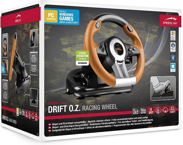 Speedlink Drift O.Z. Racing Wheel schwarz/orange - Bild 1