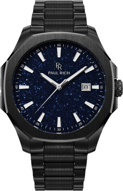Paul Rich Herrenuhr Mercer Aventurine, Quarz, Edelstahl, Blau, 40,5 mm - Bild 1