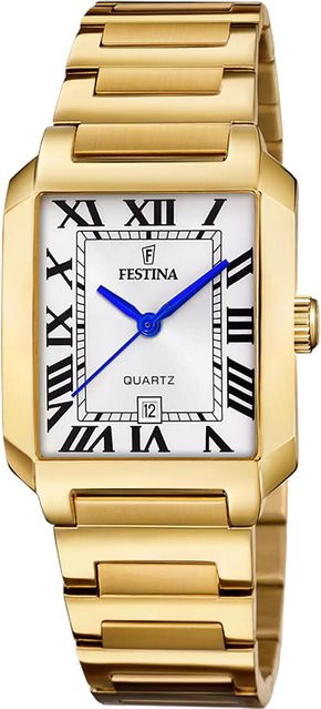 Festina Damenuhr, Quarz, Edelstahl, Eckig, 29 mm, Silber - Bild 1