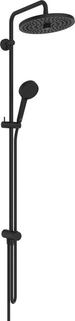 Ideal Standard Alero Duschsystem mit Regendusche, Handbrause und Thermostat in Schwarz Matt - Bild 1