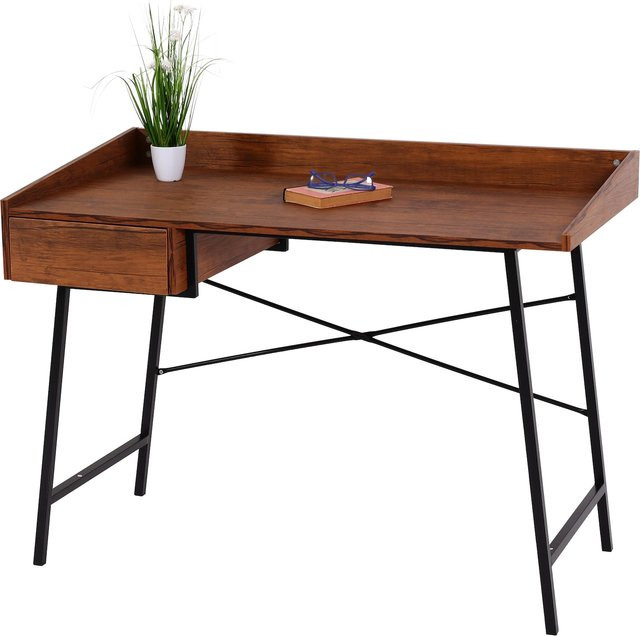 MCW Konsolentisch J97 mit Schublade und 3D-Struktur in Braun, B/T/H: 114 x 98 x 60 cm - Bild 2