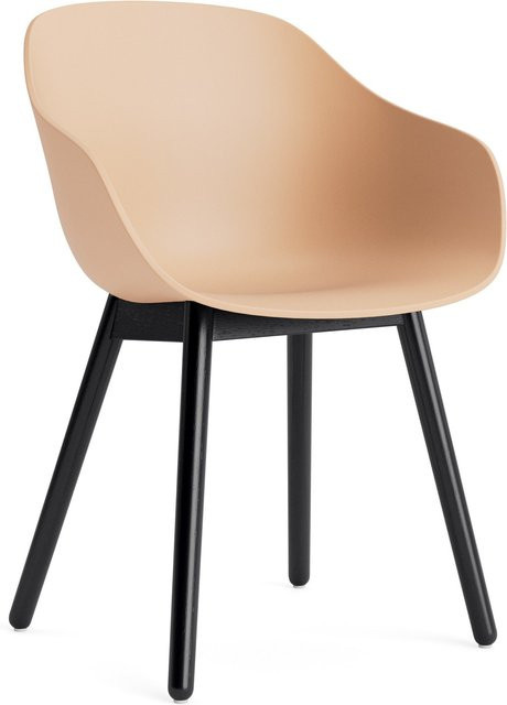 HAY About A Chair AAC 212 mit Armlehnen in Orange und Holzgestell im organischen Design - Bild 1