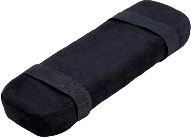 Armlehnenpolster Homelive04 aus Memory-Foam in Schwarz, atmungsaktives Ellenbogenkissen für Bürostühle und Rollstühle - Bild 1