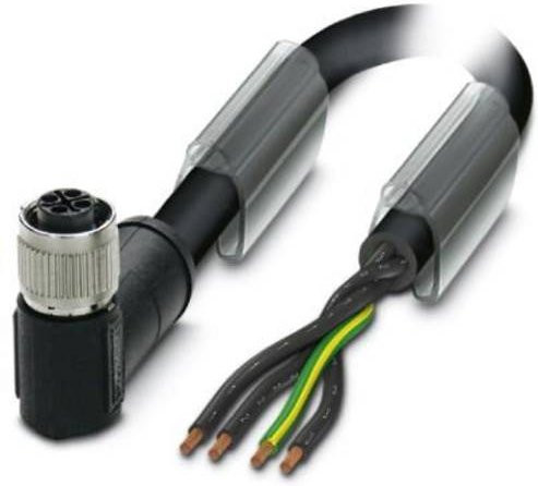Phoenix Contact 1408854 Sensor-Aktor-Anschlussleitung mit Buchse, gewinkelt, 4-polig, schwarz, 10,00 m - Bild 1
