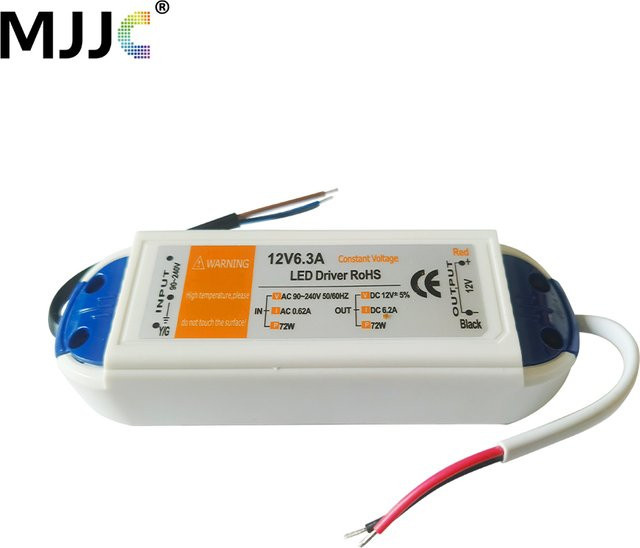 MJJC LED-Treiber DC 12V Netzteil als AC 110V 220V auf 12V Adapter für LED-Streifenlicht - Bild 1