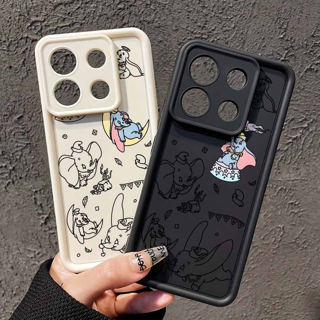 Dumbo Animierte Silikon-Handyhülle mit Augen-Design und Lanyard für Samsung Galaxy S26 S25 S24 S23 S22 S21 S20 FE Ultra Plus - Bild 1
