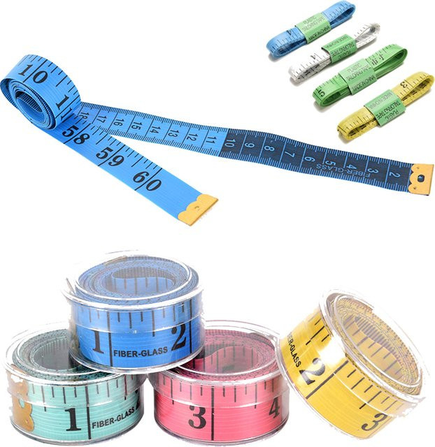 NCVHRT Schneidermaßband aus Gummi, 150 cm, Mehrfarbig - Bild 1