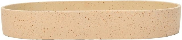 Vivanno Pflanzschale Solena oval aus Fiberglas in Beige, B/T/H: 35 x 20 x 5 cm - Bild 1