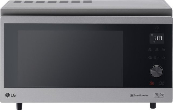 LG Kombi-Mikrowelle MJ3965ACS mit Grill- und Heißluftfunktion in Silber/Schwarz