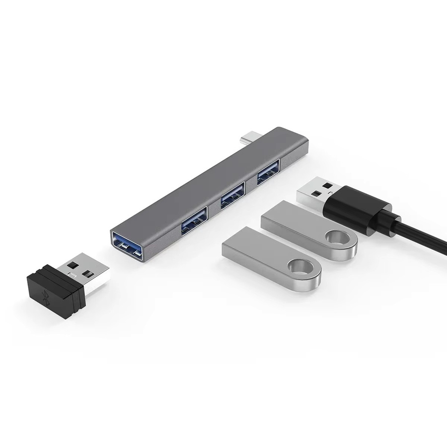 4-in-1 USB-C Hub Docking Station mit USB 3.0 und PD Ladefunktion als High Speed OTG Adapter für Laptop und PC - Bild 6